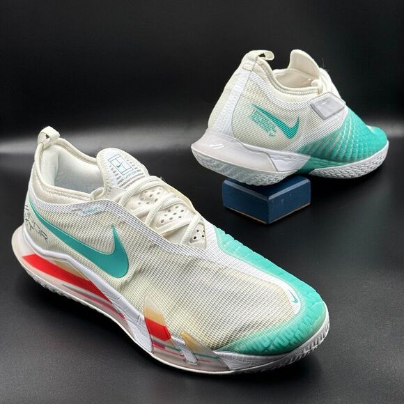 Nike Court React Vapor NXT 'White Washed Teal Red' - Picture 1 of 9